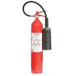 ESTINTORE CO2 KG 5, DM 7/1/05 EN3.7, 113B, IN ACCIAIO, M25X2, CONO ISOLATO, MANICHETTA ITALIA A.P. SIFONE ALLUMINIO