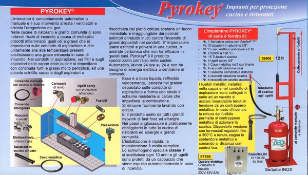 Pyrokey Impianti per protezione Cucine e Ristoranti